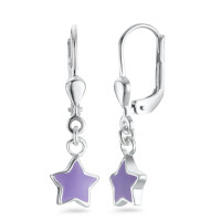 Pendant d'oreilles Argent Laqué Étoile-568716