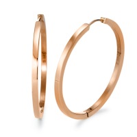Créoles à charnières Acier inoxydable rosé PVD-568758