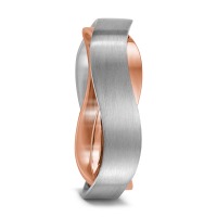 Partnerring 750/18 K Weissgold, 750/18 K Rotgold-568978