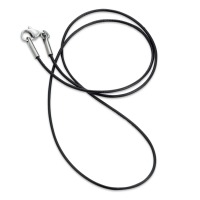 Collier Cuir, Acier inoxydable 42 cm Ø1 mm-569098