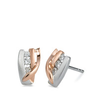 Clous d'oreilles Argent Zircone 6 Pierres rosé Plaqué or-569372