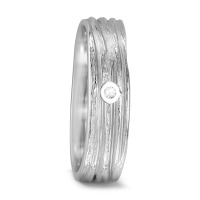 Partnerring 750/18 K Weissgold Diamant 0.04 ct, w-si-569440