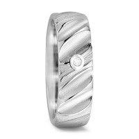 Partnerring 750/18 K Weissgold Diamant 0.04 ct, w-si-569442