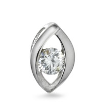 Pendentif Or blanc 9K Zircone-569543