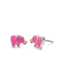 Clous d'oreilles Argent Laqué Éléphant Ø8 mm-569716