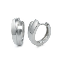 Créoles à charnières Argent Rhodié-569986