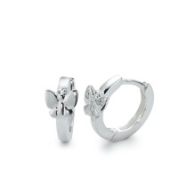 Créoles à charnières Argent Papillon-570012