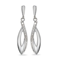 Pendant d'oreilles Or blanc 9K Zircone 10 Pierres-570131