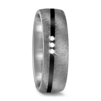Partnerring Titan, Keramik Diamant 0.03 ct, 3 Steine, w-si-570431