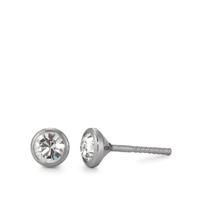 Clous d'oreilles Titane Zircone 2 Pierres Ø5 mm-570545