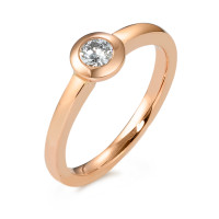 Bague Or rose 14K Diamant 0.20 ct, w-si-570591