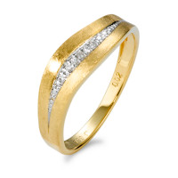 Bague Or jaune 18K Diamant blanc, 0.02 ct, 5 Pierres, brillant, w-si-571033