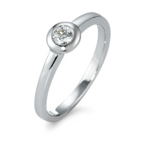 Bague Or blanc 14K Diamant 0.20 ct, w-si-571489