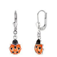 Pendant d'oreilles Argent Laqué Coccinelle-571719