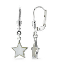 Pendant d'oreilles Argent nacre Étoile-572144