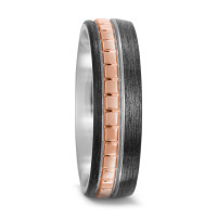 Partnerring Titan, Carbon, 750/18 K Rotgold-572190