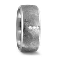 Alliance Titane Diamant 0.06 ct, 3 Pierres, w-si-572191