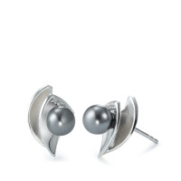 Clous d'oreilles Argent Zircone 8 Pierres Rhodié-573150