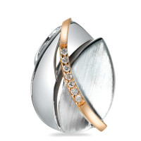 Pendentif Or rouge 18K, Or blanc 18K Diamant 0.04 ct, 7 Pierres, brillant, w-si-573369