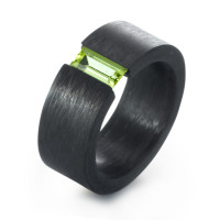 Bague Carbone Péridot-573787