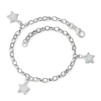 Bracelet Argent nacre Étoile 18 cm Ø7.5 mm-574287