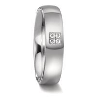 Partnerring Titan Diamant 0.04 ct, 4 Steine, w-si-574454