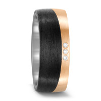 Alliance Titane, Bronze, Carbone Diamant blanc, 0.03 ct, 3 Pierres, w-si-574858
