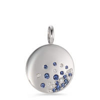 Pendentif Or blanc 18K Saphir-575046