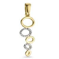 Pendentif Or jaune 9K Zircone 23 Pierres-575753