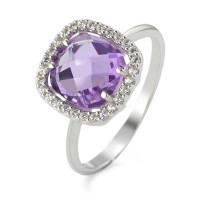 Bague Or blanc 750/18 ct. Améthyste-577416