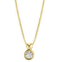 Collier Or jaune 18K Zircone 42 cm Ø3.5 mm-577472