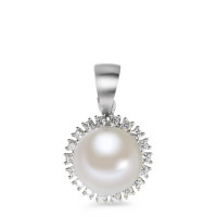 Pendentif Or blanc 18K perle d'eau douce-577500