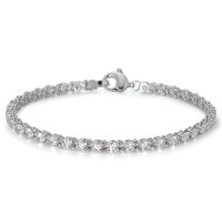 Bracelet Or blanc 18K Zircone 43 Pierres 19 cm-577509