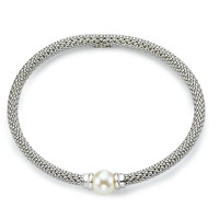 Bracelet Argent Rhodié 19.5 cm Ø4 mm-577903