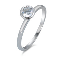 Bague à superposer Argent Zircone Rhodié Ø6 mm-579714