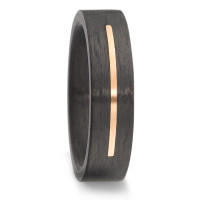 Alliance Or rose 14K, Carbone-580743