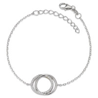 Bracelet Argent Zircone Rhodié 16-19 cm-580898