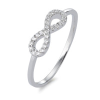 Bague Argent Zircone Rhodié Infini-580966