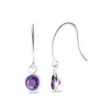 Ohrhänger Silber Zirkonia violett-581165