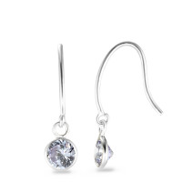 Ohrhänger Silber Zirkonia lila-581167