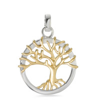 Pendentif Argent Plaqué or Arbre de la vie Ø23 mm-581468