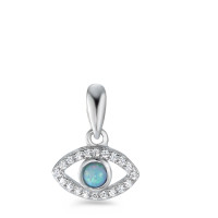 Pendentif Argent [synth. Opal] Rhodié-582356