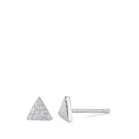 Clous d'oreilles Argent Zircone Rhodié Ø5 mm-582361