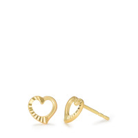 Clous d'oreilles Or jaune 9K Coeur Ø7 mm-582453