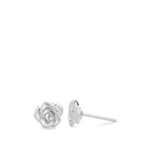 Clous d'oreilles Argent Rose Ø8 mm-582633