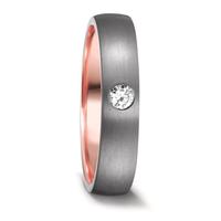 Alliance Tantale 999, Or rose 14K Diamant 0.10 ct, w-si-582701