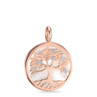 Pendentif Or rouge 9K nacre Arbre de la vie Ø17 mm-582846