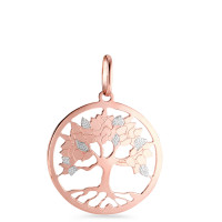 Pendentif Or rouge 9K Arbre de la vie Ø16 mm-582848