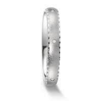Alliance Or blanc 18K Diamant 0.02 ct, 5 Pierres, tw-vsi-583277