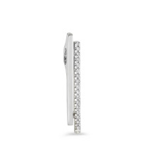 Pendentif Or blanc 18K Diamant blanc, 0.08 ct, 16 Pierres, brillant, w-si-583571